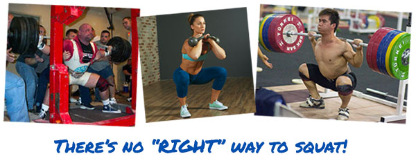 There's no right away to squat There's no right away to squat