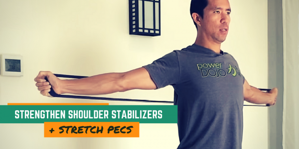 Exercise to Strengthen Scapular Stabilizers + Stretch Pecs